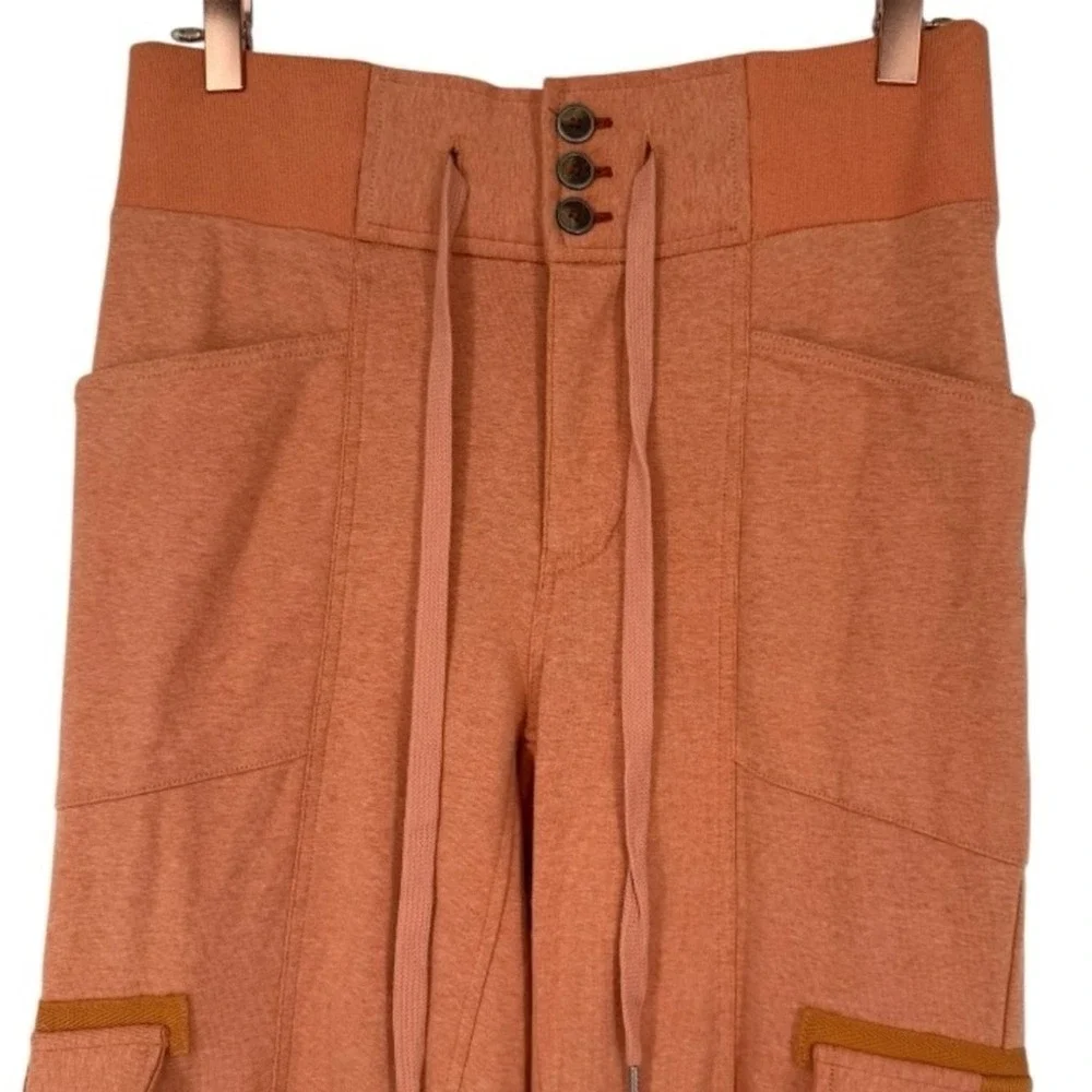 Free People Women's‎ Semi Charmed Cargo Jogger Pants Orange Size XS Activewear